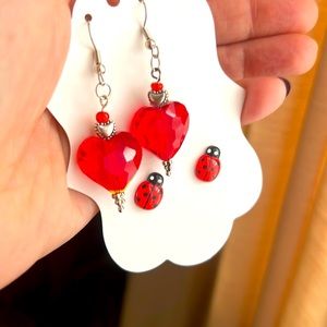 Handcrafted set earrings